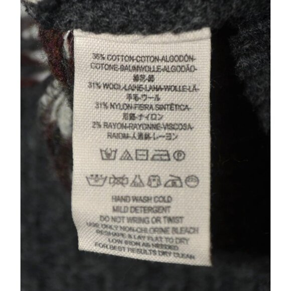 Free People Ladies Gray On My Way Hoodie Knit Sweater Size XS Mixed Print Wool - Picture 14 of 15